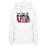 God Bless the USA Hoodie - white