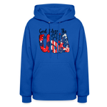 God Bless the USA Hoodie - royal blue