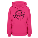 Mom Life Hoodie - fuchsia