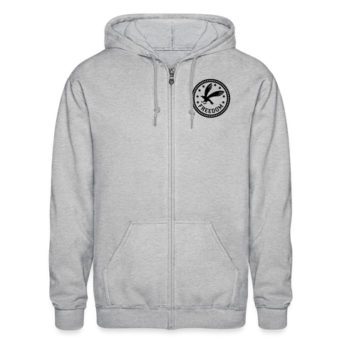 We the People Adult Zip Hoodie - heather gray