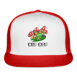 Hip Hop Trucker Cap - white/red