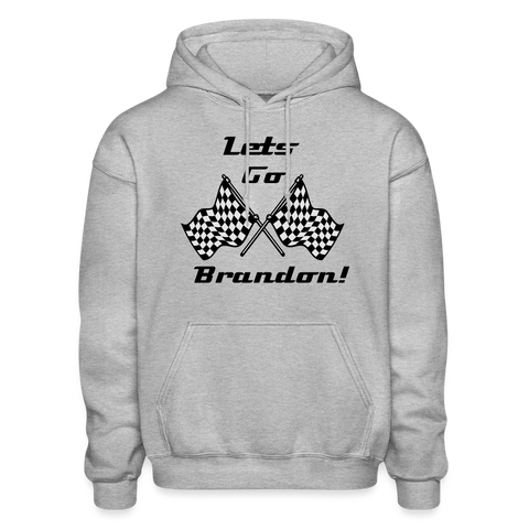 Let's Go Brandon Hoodie - heather gray