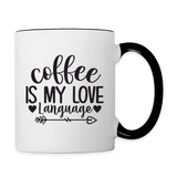Love Language Coffee Mug - white/black