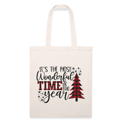 Christmas Tote Bag - natural