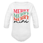 Merry Mini Baby Bodysuit - white