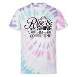 Coffee Time Tie Dye T-Shirt - Pastel Spiral