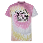 Coffee Time Tie Dye T-Shirt - Desert Rose