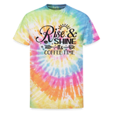 Coffee Time Tie Dye T-Shirt - rainbow