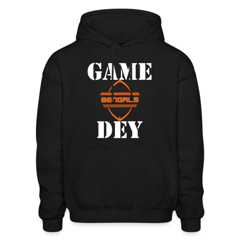 Game Dey Adult Hoodie - black