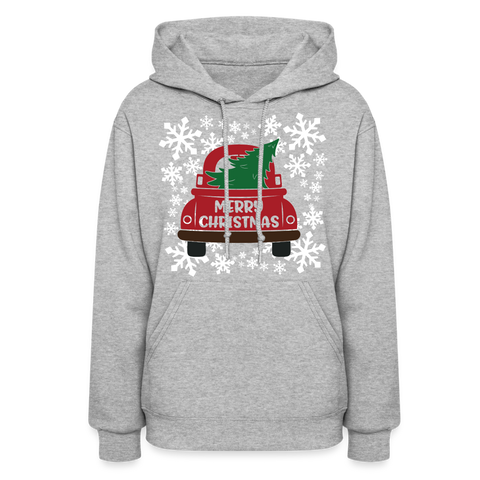 Merry Chrismas Hoodie - heather gray