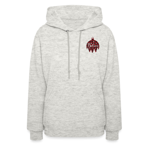 Believe Hoodie - heather oatmeal