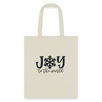 Joy to the World Tote Bag - natural