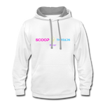 Scoop Hoodie - white/gray