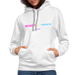 Scoop Hoodie - white/gray