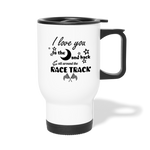 Race Track Travel Mug - white