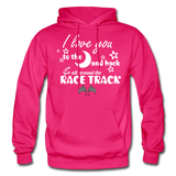 Race Track Hoodie - fuchsia