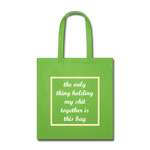 Tote Bag - lime green